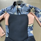 Roxy Girl Wetsuit Size 14 Blue Floral Swell Series One Piece