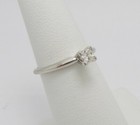 1 3ct Natural Princess Diamond Solitaire Engagement Wedding Ring 14k White Gold