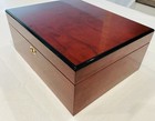 Savoy Ocaso Cherrywood Humidor Analog Hygrometer 12 X 9 5 X 5