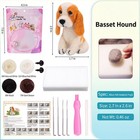 Diy Needle Felting Kit - Basset Hound Wool Craft Project