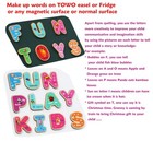 Wooden Magnetic Letters And Numbers - Fridge Magnets For Kids- Alphabet Lette   