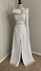 Princess Style Wedding Dress  Marys Bridal Sz 12  Removable Belt  Purse   Veil
