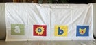 Pottery Barn Kids Crib Size Flat Sheet Abc Sun Kitty Appliqu   Baby New