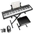 61 Key Keyboard Piano Protable Electric Semi-weighted Piano Keyboard Beginner