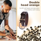 200sets Double Round Cap Leather Rivets Double Cap Rivets Tubular Leather Stu   
