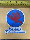 80   s Vintage Island Classics Sunset Beach Hawaii Surf Sticker Blue And Red Color