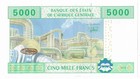 Central  Afrique States  N d  5000 Francs   P-509f   Unc