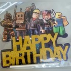 Roblox Happy Birthday Cake Topper