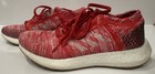 Adidas Women s Pure Boost Go Running Shoes Sneakers Sz 4 Active Red White F34006