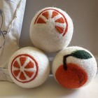 Norwex Fluff And Tumble Wool Dryer Balls Set Of 3 Citrus Colors