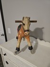 Vintage Riding Toy Horse On Wheels Hard Plastic Pony 16 