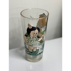 Vtg Pepsi Collector Series Glass Looney Tunes Porky Petunia Pig 1973 Promo Glass