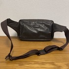 Porter Tanker Leather Waist Bag Isetan Limited Edition Brown Shoulder 16x25x4cm
