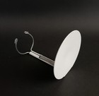 Kaiser  970 White Metal Doll Stand 3  Base -adjustable For Dolls 6 5  To 11  Nos