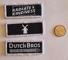 Dutch Bros Coffee Black   White Patches  Cro Set