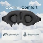3d Travel Silk Eye Mask Sleeping Soft Padded Shade Cover Rest Relax Blindfold
