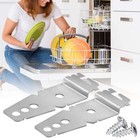 2 Pcs Whirlpool Kenmore Wp8269145 Replacement Dishwasher Upper Mounting Bracket