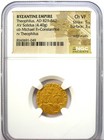 Theophilus Av Solidus Gold Byzantine Coin 829-842 Ad - Certified Ngc Choice Vf