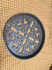 Vintage Round Cast Iron Floor Drain Register Grate Cover Heat Register 7 Inches 