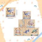 6 Pcs Ocean Animal Nursery Decor Blocks Wooden Shelf Decor For Baby Nursery Room