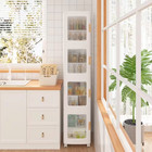 Slim Storage Cabinet White 65 4 In  Accent Cabinet Office Storage Cabinet With 4