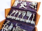 Antique Singer Sewing 1889 Refinished Oak Puzzle Box   Most Attachments