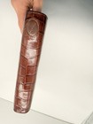 Rare Filofax  Personal Size Ascot  Organizer Brown Croc Embossed Leather Unicorn