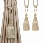 Mix Beige - Bel Avenir 2 Pack Curtain Tiebacks Tassel Drapery Tie-backs Rope