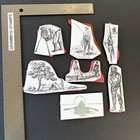 Masculine Realistic Adventure Men Man Dad Bare Lot Of 7 Um Rubber Stamps