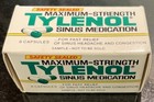Vntg Maximum Strength Tylenol Sinus Medication 8 Capsules 1983 Newboxed Sample