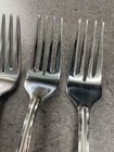 Set Of 4 Gorham Stainless Monet Frosted  Salad Fork 1926788 Pristine