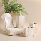 Bathroom Accessories Set 4 Pcs Marble Look Sets Toothbrush Holder Soap Dispenser
