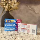 5packs-fixodent Original Complete Denture Adhesive Cream-2 4oz 68g  new-freeship