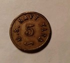 Us Navy Yard Royal Crown Cola Token Rare Good For 5 Advertising Brass