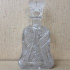 Vintage Heavy Crystal Decanter And Shot Glass Set