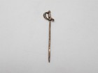 Antique Victorian 1890s 14k Yellow Gold Sword Stick Hat Pin 2 3 