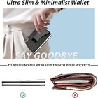 Men s Slim Wallet Small Metal Money Clip Rfid Front Pocket Credit Card Holder