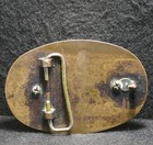 Wi05174 Very Cool Vintage 1970s    abalone    Artwork Fashion Unisex Belt Buckle