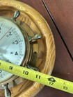 Bell Clock Company Ship s Clock 12  Battery Powered Oak Wood Brass