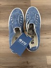 Stq Women   s Blue white Canvas Lace-up Sneakers Round Toe Comfort Casual