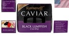 Gourmet Black Lumpfish Caviar - Whole 2 Oz  Cans  Set Of 3 For Special Occasions