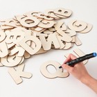 140 Pieces Wooden Letters 5 Inch Crafts Unfinished Wooden Letters Small Wood    