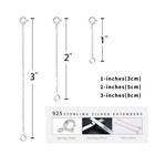 Admitry 925 Sterling Silver Necklace Extender  3 Pcs 14k Gold Plated Durable    