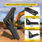 32  Backhoe Thumb 1 2  Steel Plate Excavator Universal Claw For Tractor