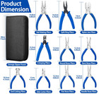 Juego De Alicates Para Joyer  a 10 Piezas Herramientas Profesionales Diy