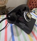 Vintage 1945 Western Electric Bell System Rotary Phone 302 Blk Bakelite F1 Works