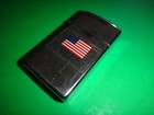 Year 1980 Zippo Slim Lighter With Flag Of United States Of America Decal Sticker