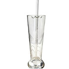 Vintage Etched Wheat Design Clear Glass Martini Cocktail Pitcher Glass Stir 8 