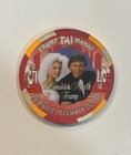 Trump Taj Mahal  5 Casino Chip Donald   Marla Trump Wedding 1993 Atlantic City
