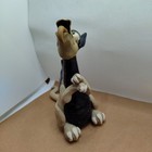 Vtg Dragon   1992 Handmade Studio Clay Art Signed Dragon Incense oil Burner 8 